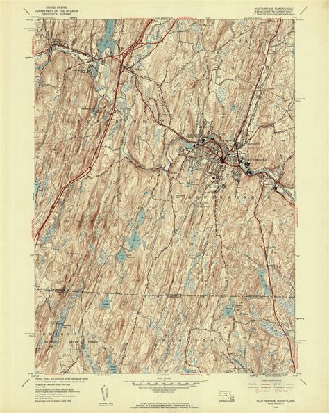 Southbridge Quadrangle 1952 USGS Topographic Map 1 24 00 Flickr