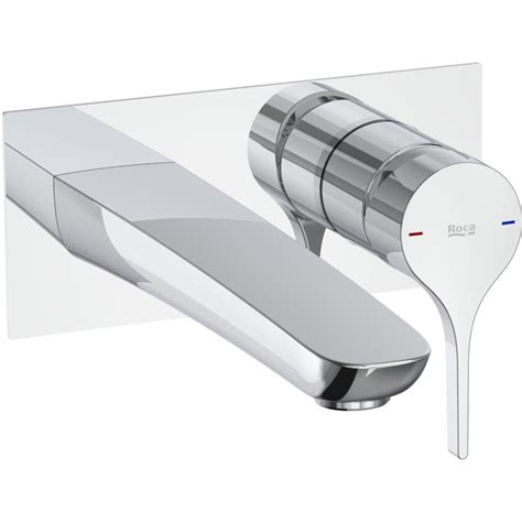 Roca Insignia Wall Basin Mixer Tap Chrome