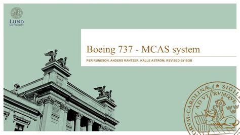 (PDF) Boeing 737 -MCAS system - Automatic Control · 2020. 2. 10 ...