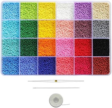 Balabead Pcs In Box Multicolor Assortment Glass Seed Beads