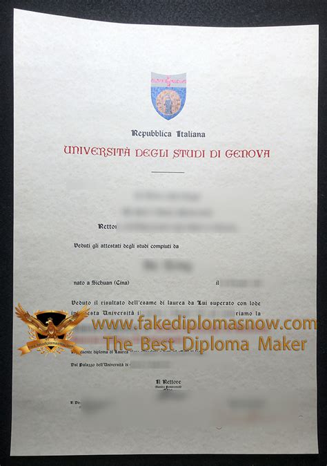 How much to buy a fake Università degli Studi di Genova diploma?