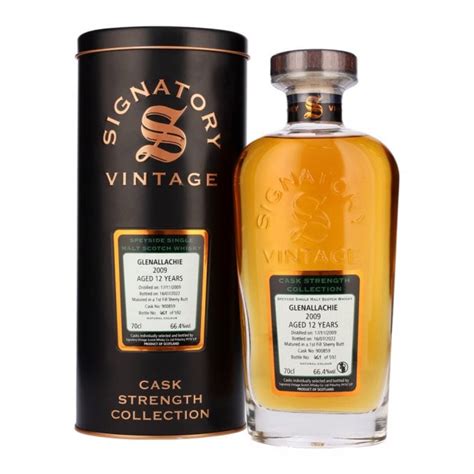 Glenallachie 2009 - 12 Year Old - Cask 900859 - Signatory Cask Strength - Whisky from The Whisky ...