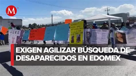 Madres buscadoras bloquean la carretera México Toluca y exigen