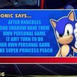 Sonic Says Meme Generator - Imgflip