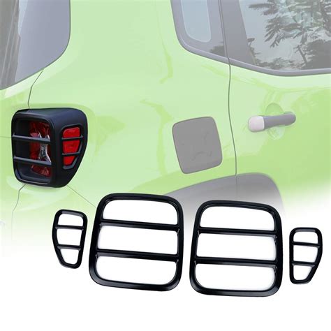 Buy Yoursme Jeep Renegade Stainless Steel Tail Light Cover Lamp Guard Rear Trim Protector For