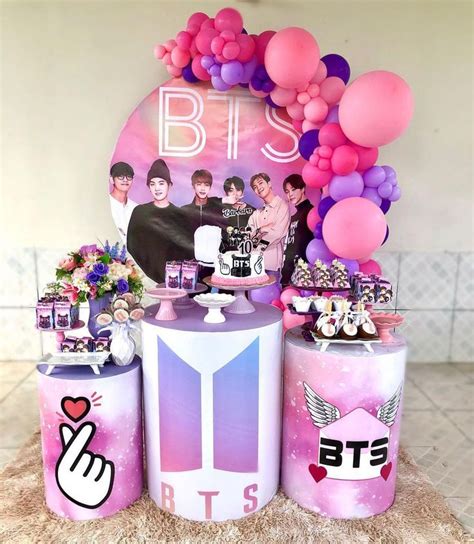 Inspira O Decora O Festa De Anivers Rio Tema K Pop Bts Rosa Em