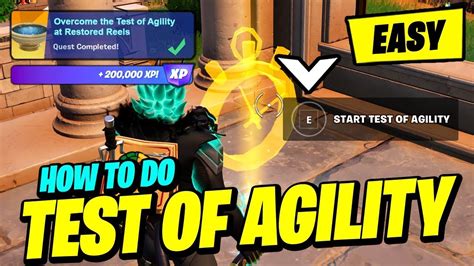 How To EASILY Overcome The Test Of Agility At Restored Reels Fortnite