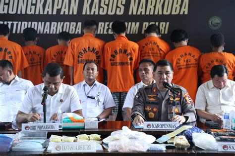 Februari Maret Bareskrim Polri Ungkap Peredaran Ganja