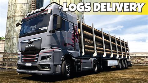 Logs Delivery Euro Truck Simulator 2 Fanatec Gameplay YouTube