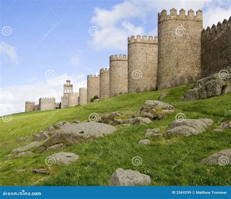 Medieval City Street, City Walls,architecture Stock Photography ...