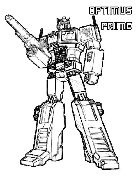 Transformers Coloring Pages Optimus Prime Coloring Pages