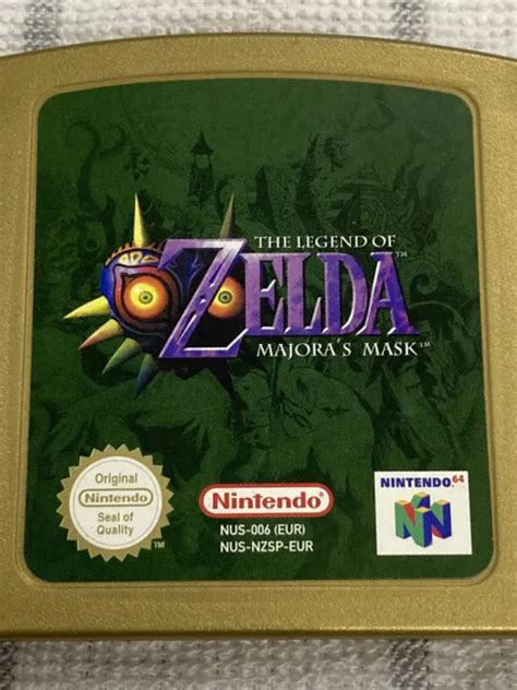 LEGEND OF ZELDA Majoras Mask N64 Pal Nintendo 64 Game Minor Damage