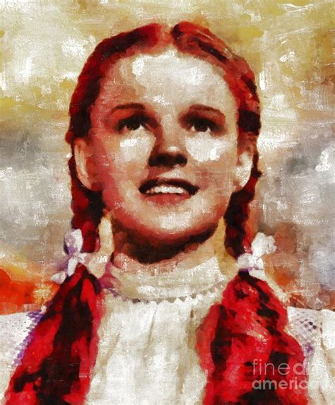 Judy Garland Vintage Actress By Mb Painting By Esoterica Art Agency