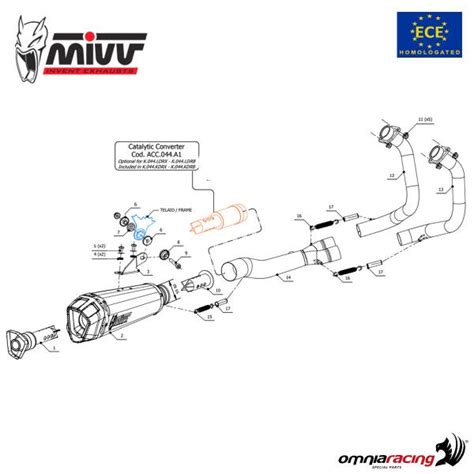 Impianto Di Scarico Completo In Acciaio Mivv DELTA RACE Omologato Per
