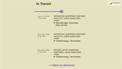 What Does Departed Shipping Partner Facility Usps Awaiting Item Mean