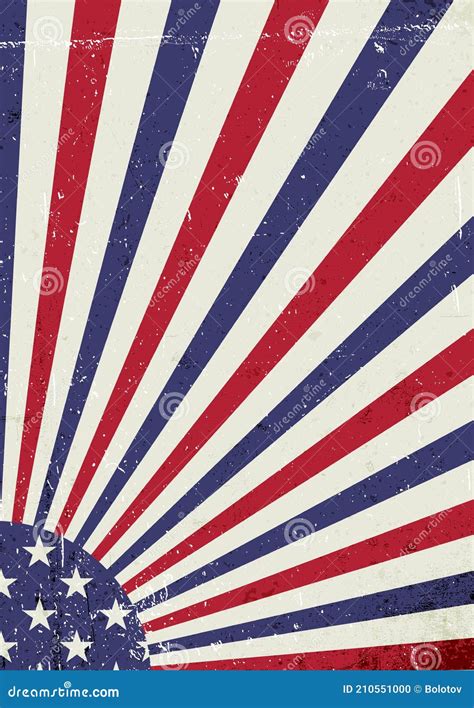 Grunge United States Of America Flag Abstract American Patriotic