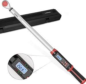 Leolee 1 2 Inch Drive Digital Torque Wrench With Angle 12 5 250 8 Ft