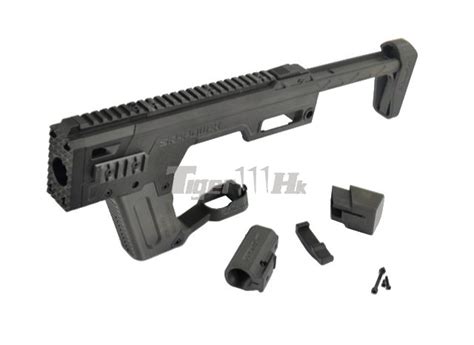 Sru Pdw Carbin Kit For Aap Assassin Gbb Pistol Black Airsoft