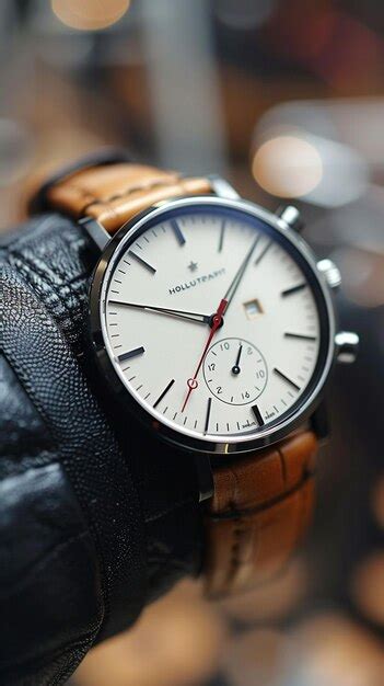 Premium Photo Stylish Wristwatch With Minimalist Design