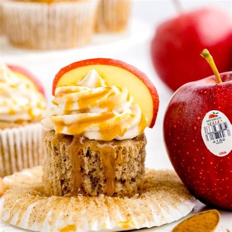 Caramel Apple Cupcakes - Pass the Dessert