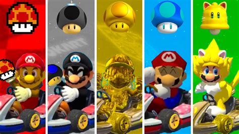 What Happens If Mario Use All Power Ups In Mario Kart 8 Deluxe Youtube