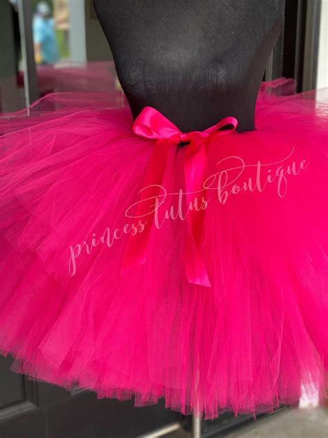 Fuchsia Adult Tutu For Waist Up To Great For Etsy