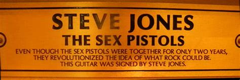 God Save The Sex Pistols Hard Rock Cafe Florida Steve Jones Guitar