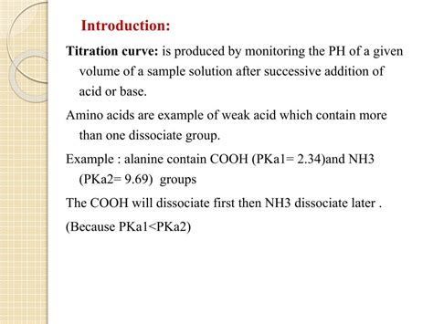 Ppt Experiment 6 Titration Curve Of Amino Acid Powerpoint Presentation Id1919253