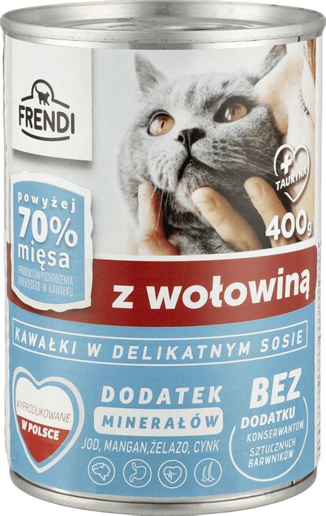 Frendi Puszka dla kota kawałki w sosie z wołowiną 400 g kupuj w zawsze