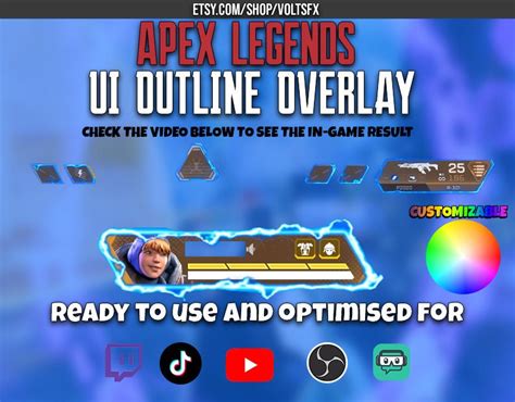 Apex Legends Customizable Ui Animated Outline Overlay Transparent