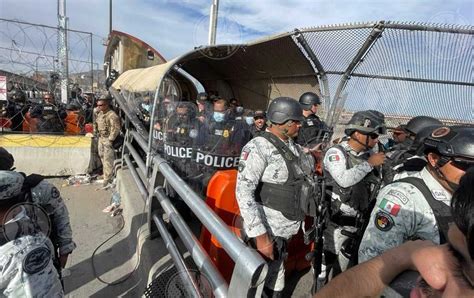 Bloquea Guardia Nacional Y Polic A Puente Paso Del Norte