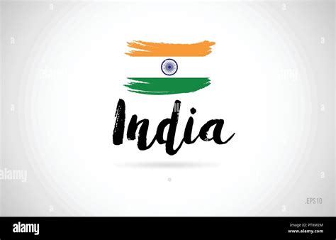 india country flag concept with grunge design suitable for a logo icon ...