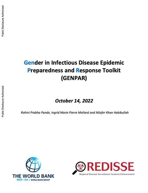 Gender In Preparedness And Response Toolkit Genpar Gender And Public