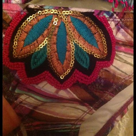 Swim Spring Break Sexy Bikini Beaded And Embroidered Poshmark