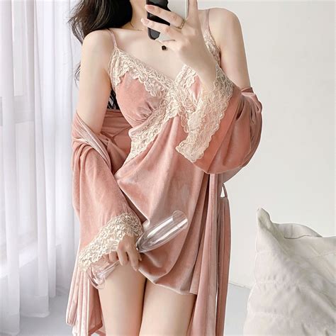 Jual Sexy Lingerie Kimono 2in1 Baju Tidur Sexy Wanita Lingerie Sexy