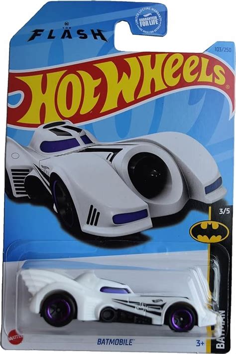 Amazon Hot Wheels Batmobile Batman 3 5 White 103 250 Toys Games
