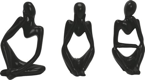 Amazon De Moderne Deko Skulptur Kunst Schwarze Flamme Deko Statue