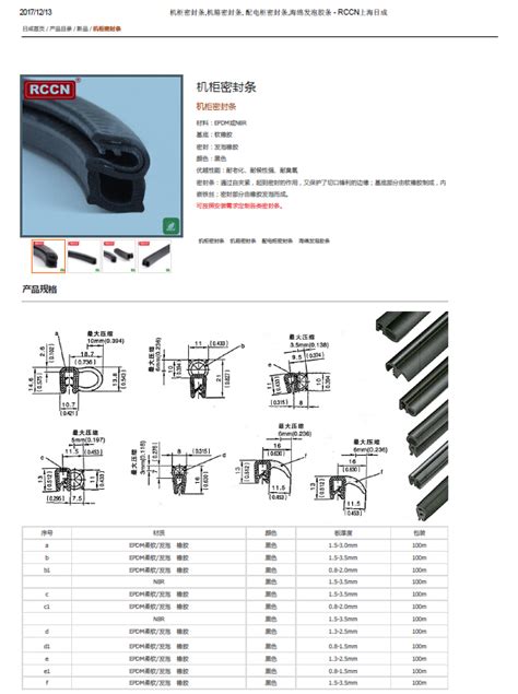 机柜密封条机箱密封条 配电柜密封条海绵发泡胶条 Rccn上海日成