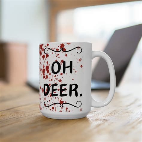 Oh Deer Mug Hazbin Hotel Alastor Etsy