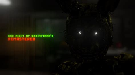 One Night At Springtrap S Remastered V2 3 2 Night Complete And Extras Youtube