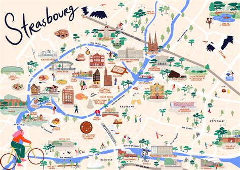 Illustrated Map of Strasbourg :: Behance