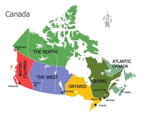 Canada Regions Map | Canada map, Map, Canada