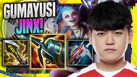 Gumayusi Destroying With Jinx T Gumayusi Plays Jinx Adc Vs Samira