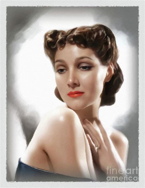 Jean Parker Vintage Actress Painting By John Springfield Fine Art