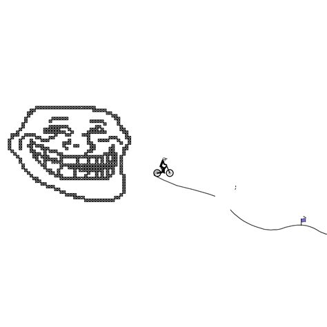 Pixel art Troll Face by dneale | Free Rider HD Track