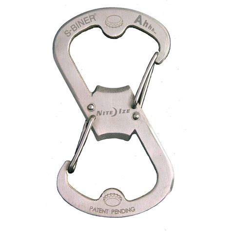 Nite Ize Stainless Steel S-Biner/Carabiner Ahhh - Functions As Bottle ...