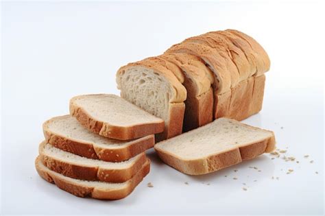 Premium AI Image A Loaf Of Bread Is Cut Into Slices