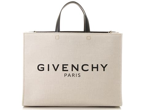 Givenchy ジバンシィ キャンバス G トートバッグ ミディアム キャンバスレザー ベージュブラック Bb50n2b1dr 255