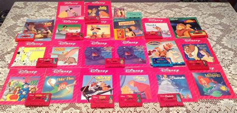 19 Disney Read Along Books Cassette Tapes Snow Whitedumbosleeping