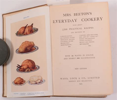 Mrs Beeton S Every Day Cookery Book By Mrs Beeton Fair Hardcover 1923